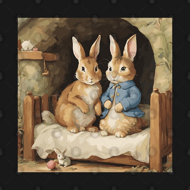 Whimsical Bunnies by Souls.Print