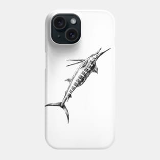 Marlin Fish Print Phone Case