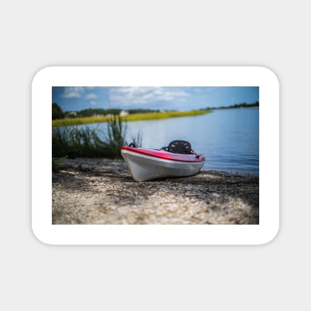 Tilt-Shift Photography of Kayak Magnet by KensLensDesigns