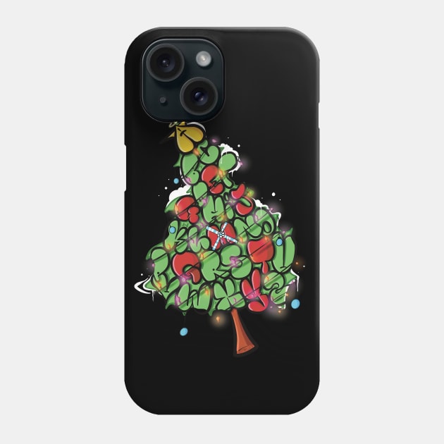 The Alphabet Christmas Tree Phone Case by Art by Nabes