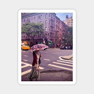 Upper West Side Girl Manhattan Street NYC Magnet