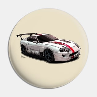 Toyota Supra - Illustration Pin