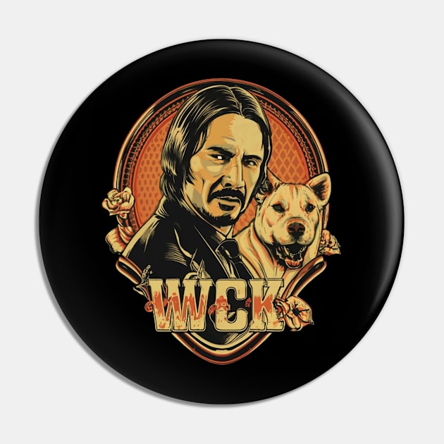 John Wick and dog Pin by Aldrvnd