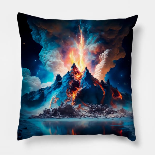 Volcano Pillow by James Garcia