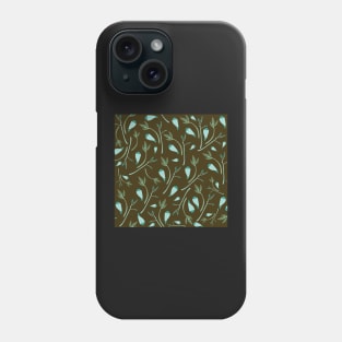 Botanical Flower Buds Pattern Phone Case