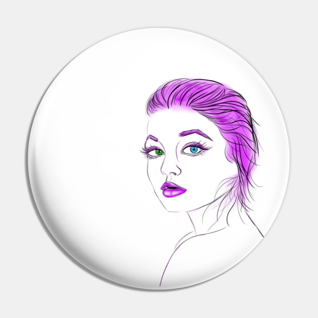 Purple Hair Girl! Pin by theerraticmind