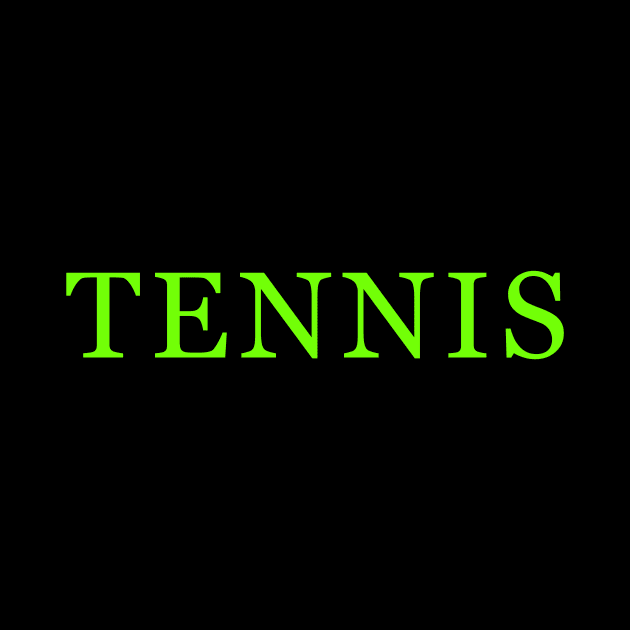 Tennis by Word and Saying