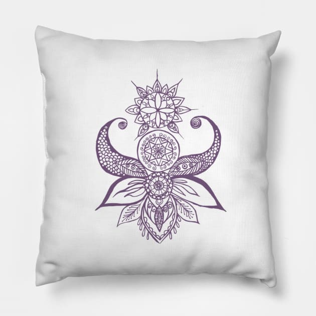 Yoga paytern Pillow by sabrinasinanan