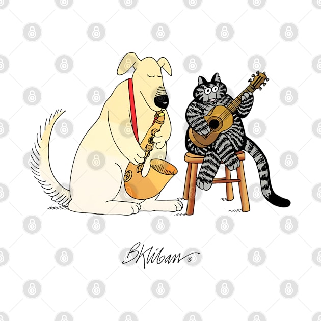 B Kliban Cat Guitar by audrinadelvin