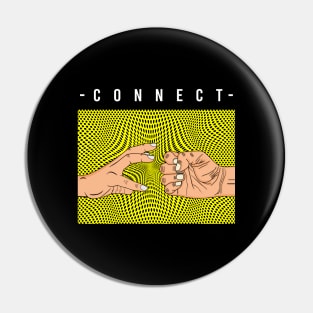 connect two hands Pin