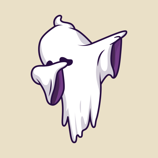 Cute Ghost Dabbing Cartoon by Catalyst Labs