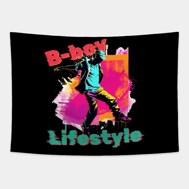 B boy lifestyle Tapestry by Spearhead Ink
