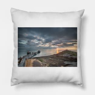 Mumbles Lighthouse and Pier Pillow