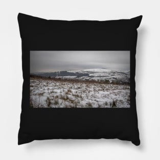 Snowy Welsh Hills - 2013 Pillow