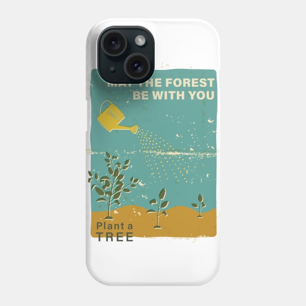 May The Forest Be With You Phone Case by SWON Design