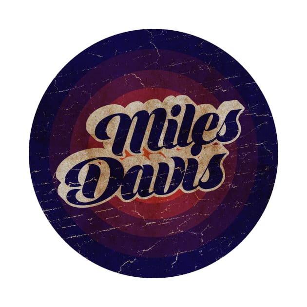 MILES DAVIS - VINTAGE BLURN CIRCLE by GLOBALARTWORD