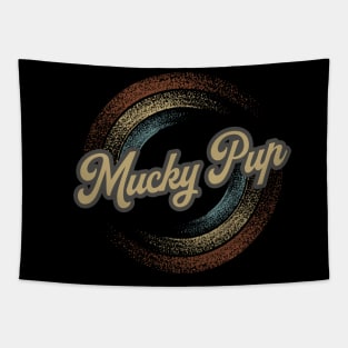 Mucky Pup Circular Fade Tapestry