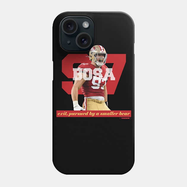 Nick Bosa 97 - SF Niners - Smaller Bear Phone Case by Thunderborne