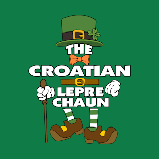 The Croatian Leprechaun St Patrick's Day Celebration Matching Outfits Group Attire T-Shirt