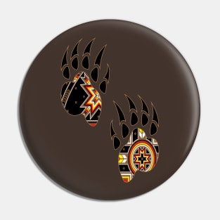 Tribal Bear Paws Pin