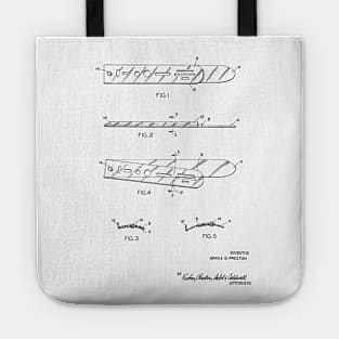 Eraser Shield Vintage Patent Hand Drawing Tote