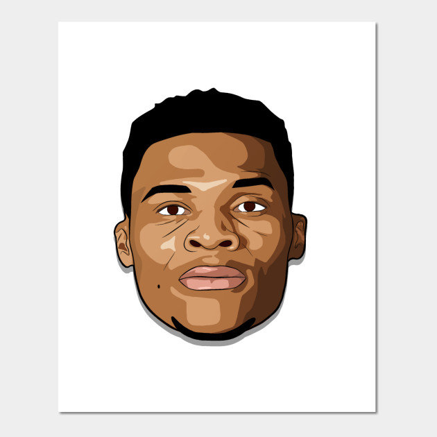 Russell Westbrook Cartoon - Russell Westbrook - Wall Art | TeePublic