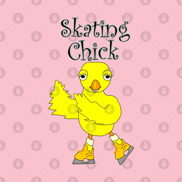 Skating Chick Text by Barthol Graphics