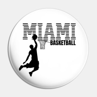 Miami Basketball Player Dunk Dunking T-Shirt and more Pin