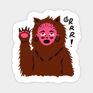 Scary Bear Grrr Magnet