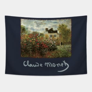 Monet's Garden at Argenteuil by Claude Monet Tapestry