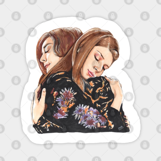 Willow and Tara Magnet by Pendientera