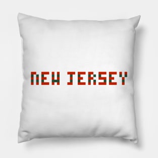 Pixel Hockey State New Jersey 2018 3rd Jersey Pillow