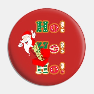 Santa's laughing - HO HO HO Pin