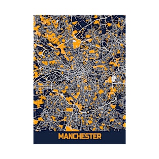 Manchester - United Kingdom Bluefresh City Map T-Shirt