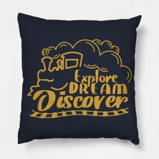 Travel Dream in Gold Pillow