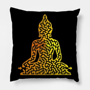 Buddha Shaped Maze & Labyrinth Pillow