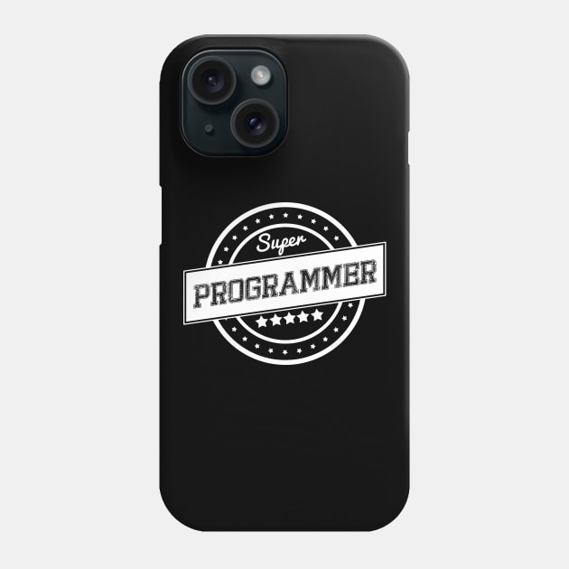 Super programmer Phone Case by wamtees