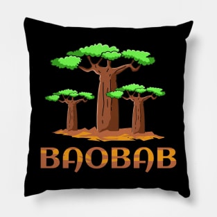 Baobab Upside Down Tree Baobab Madagascar Pillow