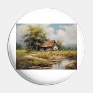 Old House by a Pond Pin