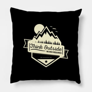Think Outside No Box Required Pillow