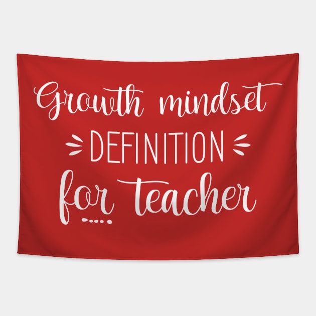 Growth Mindset Definition For Teacher Tapestry by printalpha-art