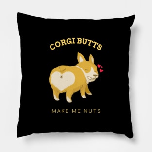 Corgi Butts Make Me Nuts Pillow