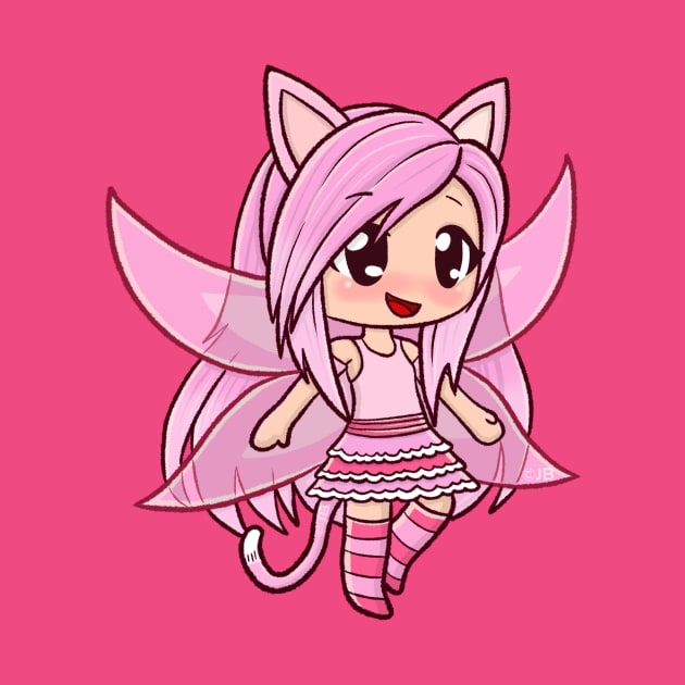 Pink Gacha Fairy - Cute Anime by Pickledjo