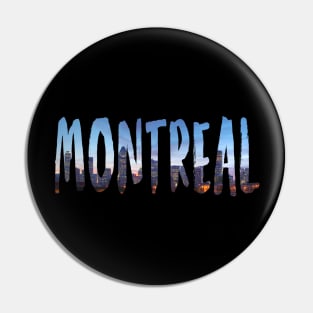 Montreal Skyline Silhouette Pin