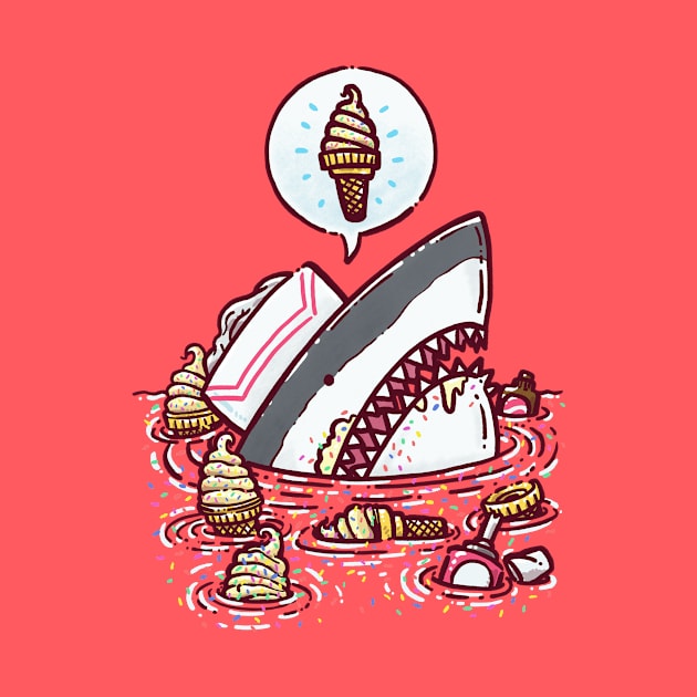 Ice Cream Cone Shark by nickv47