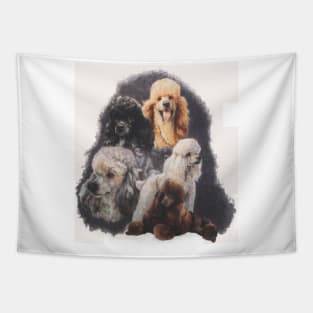 Poodle Montage Tapestry