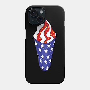 Memorial Day 4Th Of July Patriotic Ice Cream Cones Phone Case