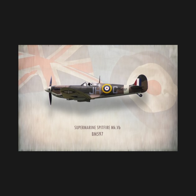 Supermarine Spitfire Mk Vb BM597 by aviationart