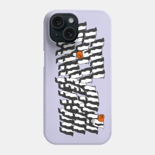 Penguin Waddle in Halloween Horror Pumpkin Ghost Costume Phone Case