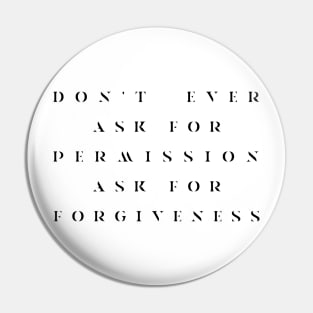 Forgive Me Pin